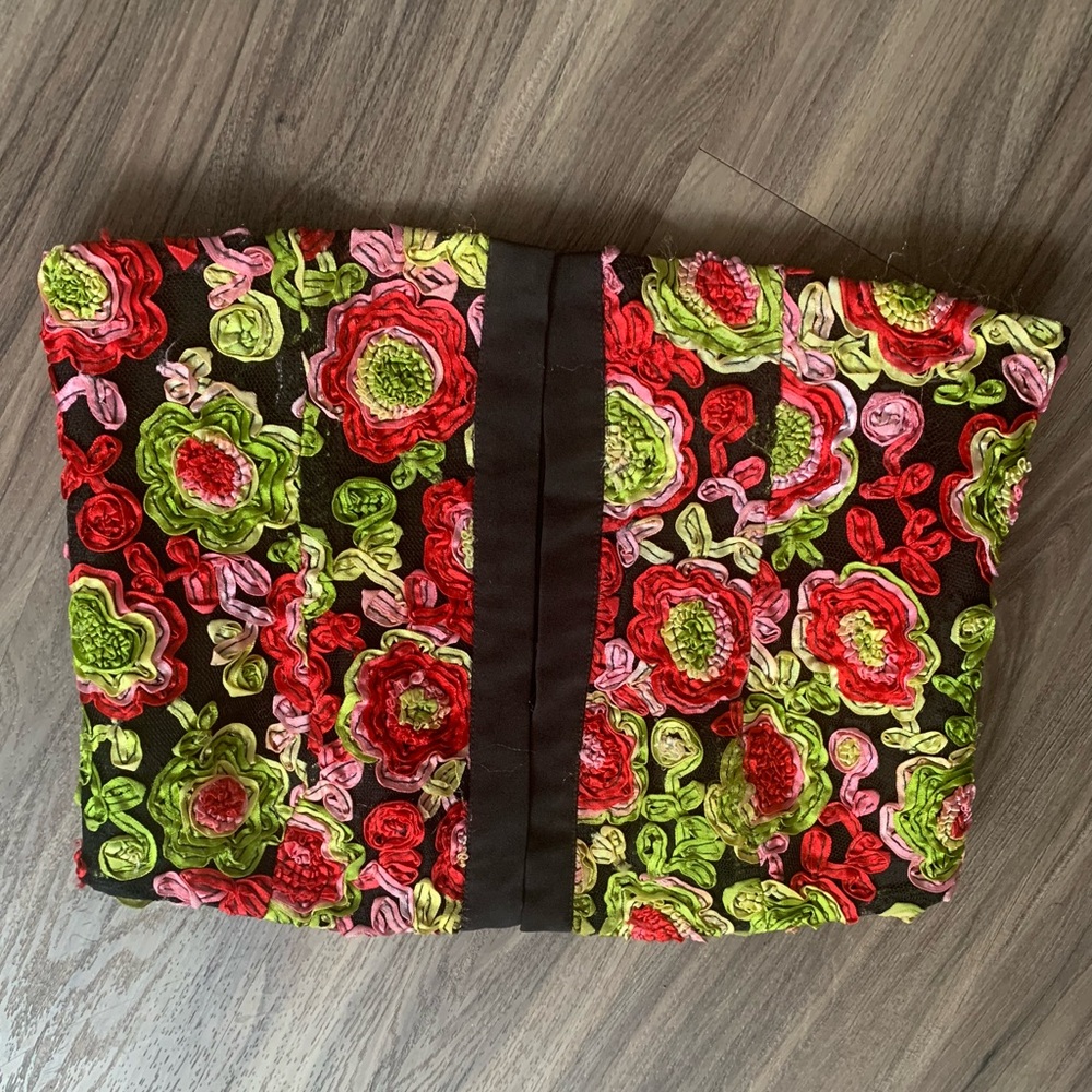 Gorgeous 3D Floral Strapless Corset